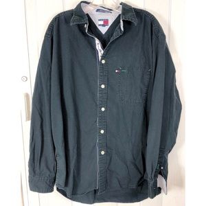 🌟 Tommy Hilfiger Button Down Long Sleeve Men L